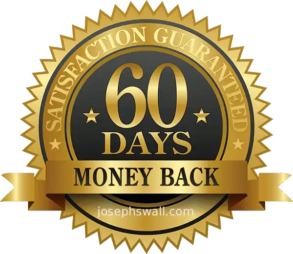 Joseph's Well 60-day money-back guarantee seal